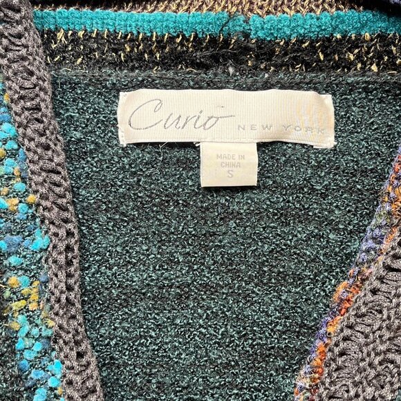 Curio New York Women's Open Front Cardigan Size Small Boho Art to Wear Soft‎ - Picture 2 of 10